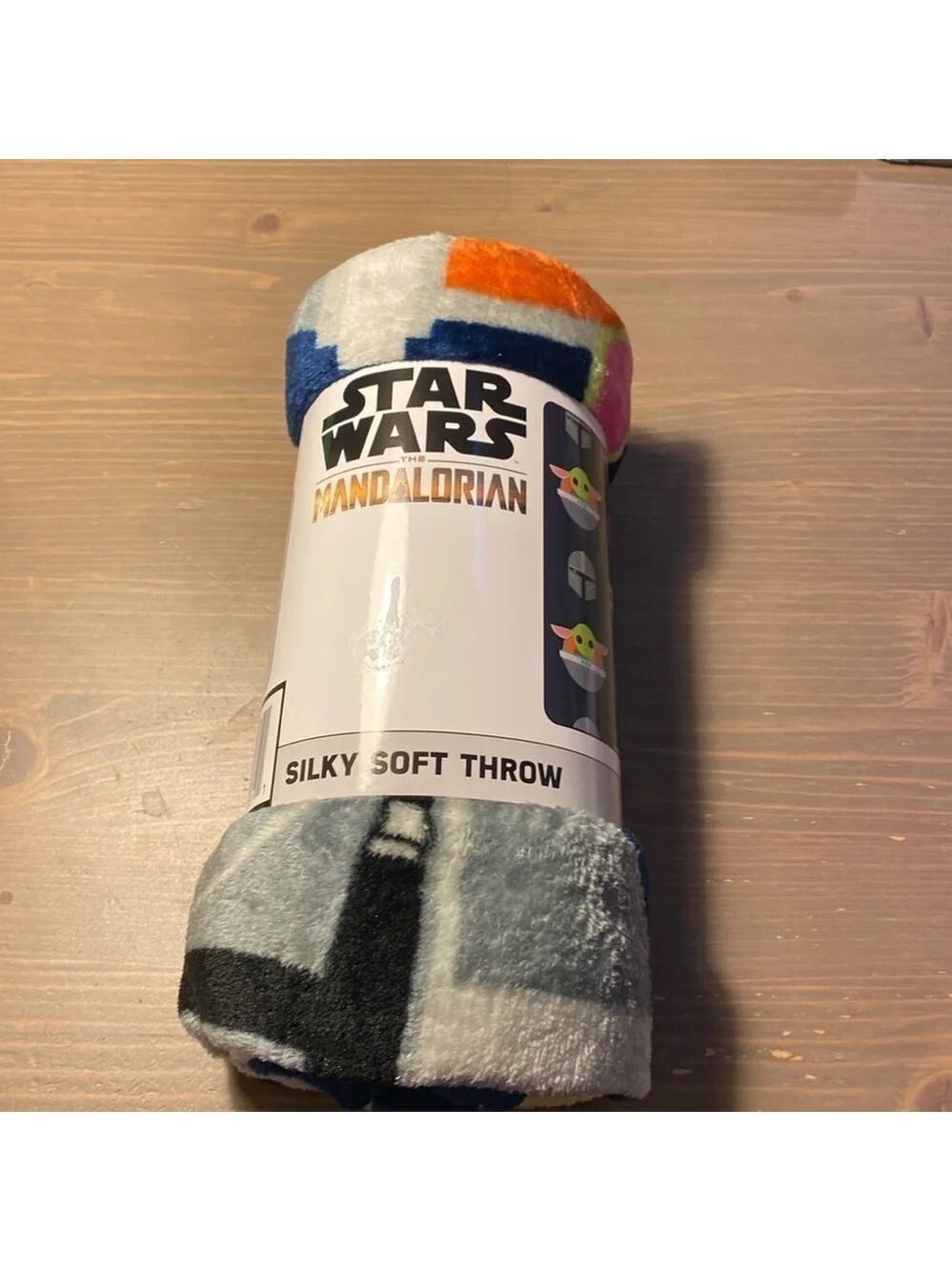 Star Wars Mandalorian Grogu Silky Soft Throw Blanket 40x50 Baby Yoda NWT